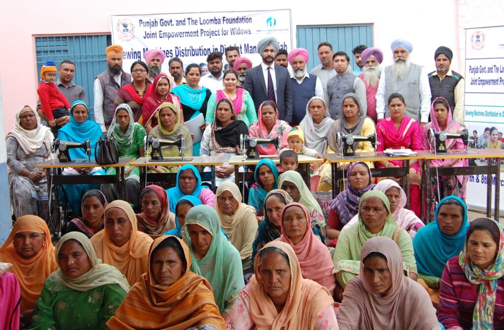 The Loomba Foundation Distributed 212 Sewing Machines To  Destitute Widows In District Mansa Under Joint Empowerment Project With Govt. Of Punjab  For Destitute Widows.