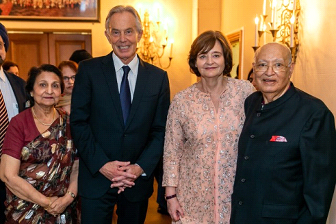 Sir Tony Blair joined over 300 attendees at The Loomba Foundation’s 25th Anniversary Gala, including Cherie Blair, President of The Loomba Foundation.